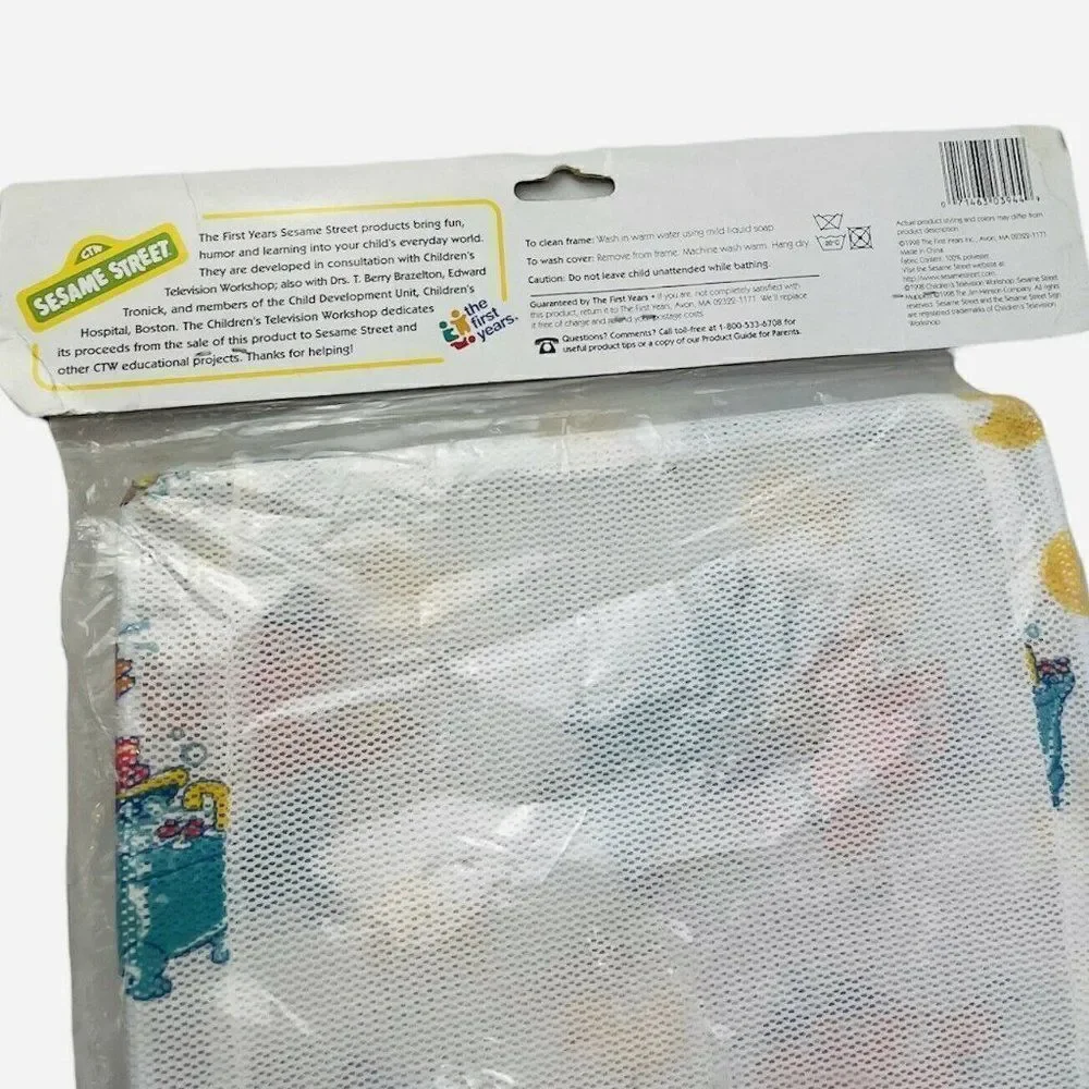 RARE VTG NOS 1998 Sesame Street Baby Bather Ernie First Years Henson Rubber Duck